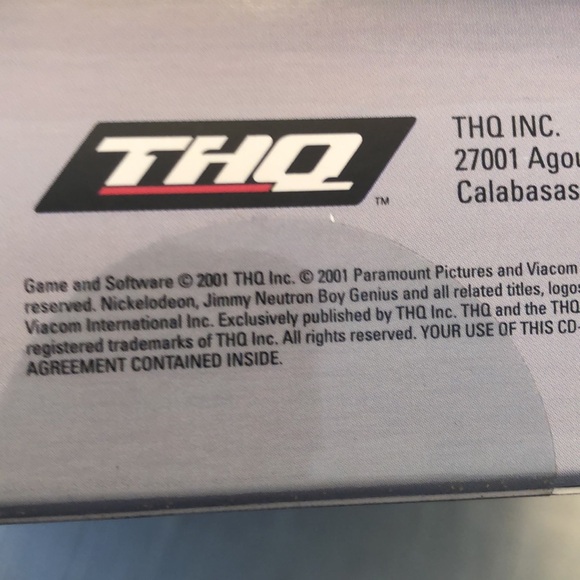 VINTAGE NWOT 2001 PARAMOUNT JIMMY NEUTRON BOY GENIUS THQ CD ROM WINDOWS ME -#504 - Picture 14 of 14